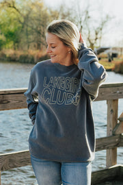 Lakegirl Ringspun Fleece Crew Neck in Indigo