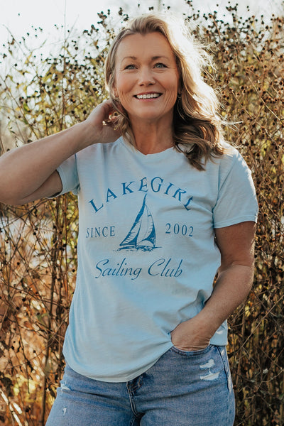 Dyed Slub Tee in Powder