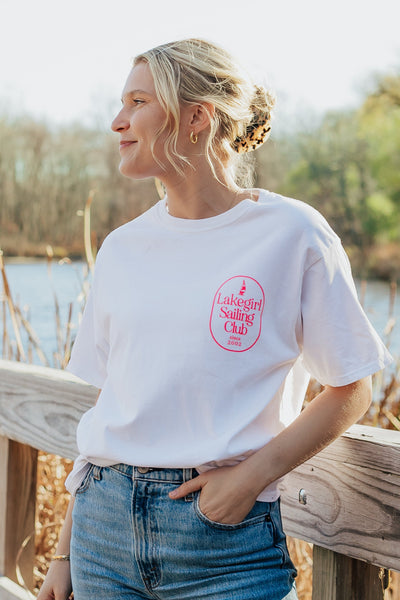 Lakegirl Ringspun Short Sleeve in White