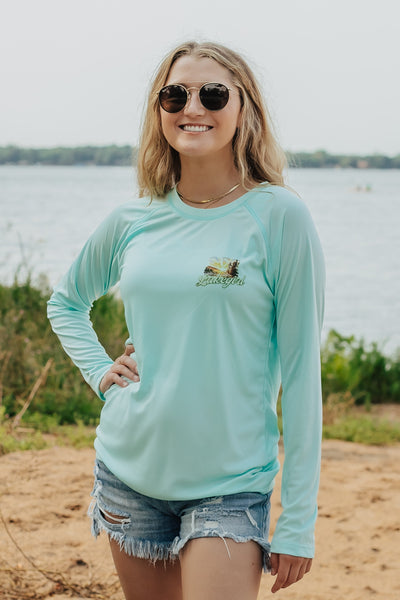 Long Sleeve Rash Guard in Seagrass