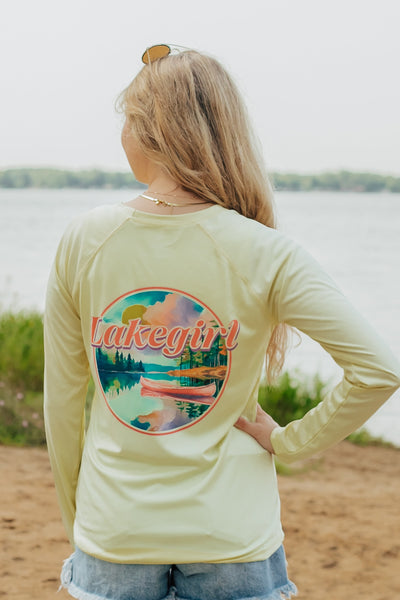 Long Sleeve Rash Guard in Yellow