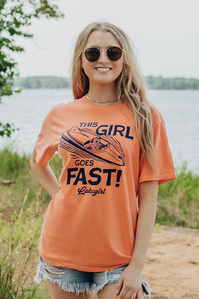 Lakegirl Ringspun Short Sleeve in Orange Peel