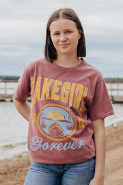 Lakegirl Ringspun Short Sleeve in Maroon