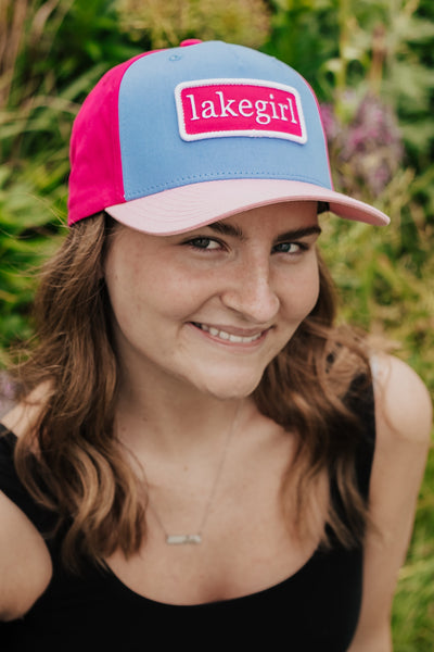 Lakegirl Cotton Twill Cap in Hot Pink