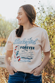 Lakegirl Ringspun Short Sleeve in Shell Pink