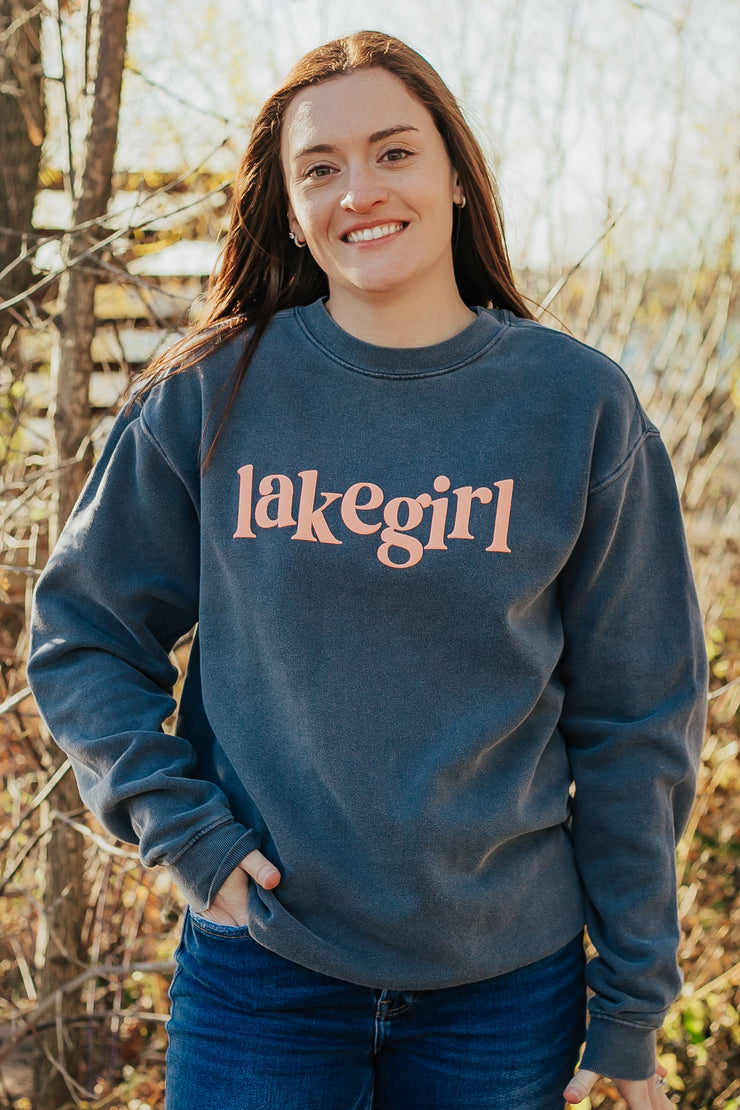 Lakegirl Ringspun Fleece Crew Neck in Indigo