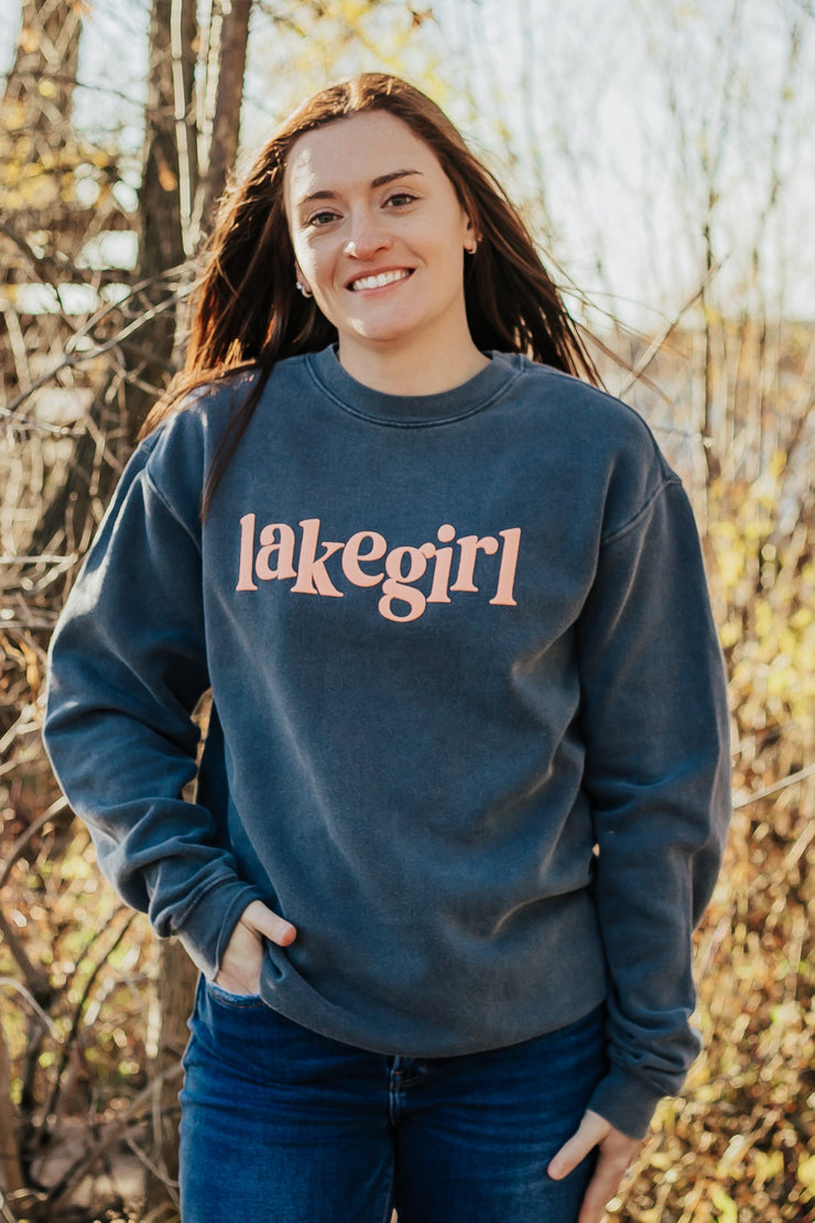 Lakegirl Ringspun Fleece Crew Neck in Indigo