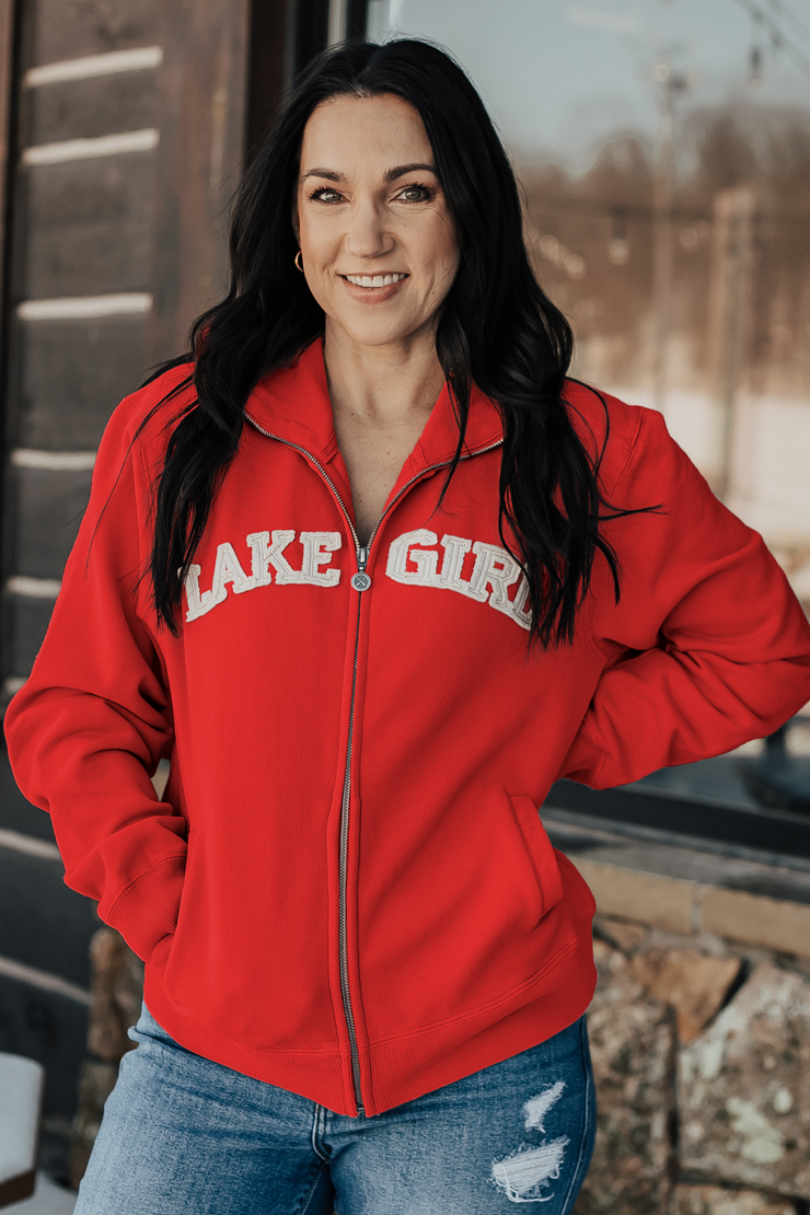 Classic Track Jacket in Sailor Red