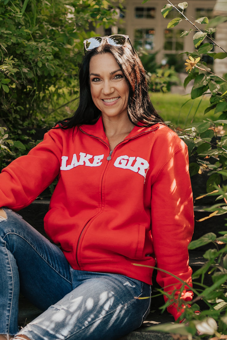 Classic Track Jacket in Sailor Red