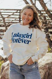 Lakegirl Ringspun Fleece Crew Neck in Ivory