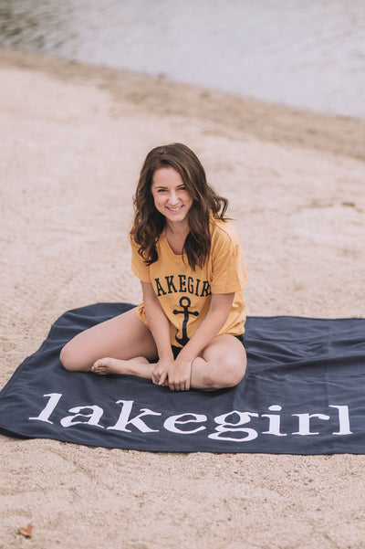 Navy Fleece Blanket