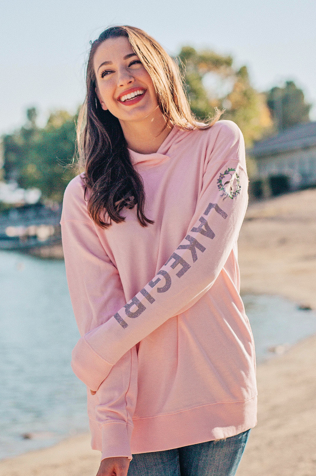 Lake fashion girl sweatshirt dress