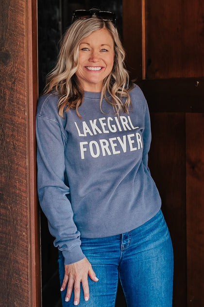 Lazy Daze Fleece Crew in Indigo – Lakegirl